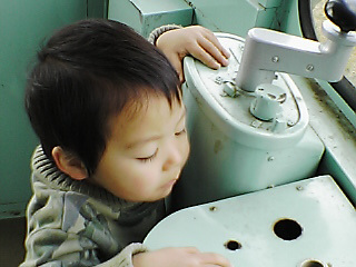 運転席。